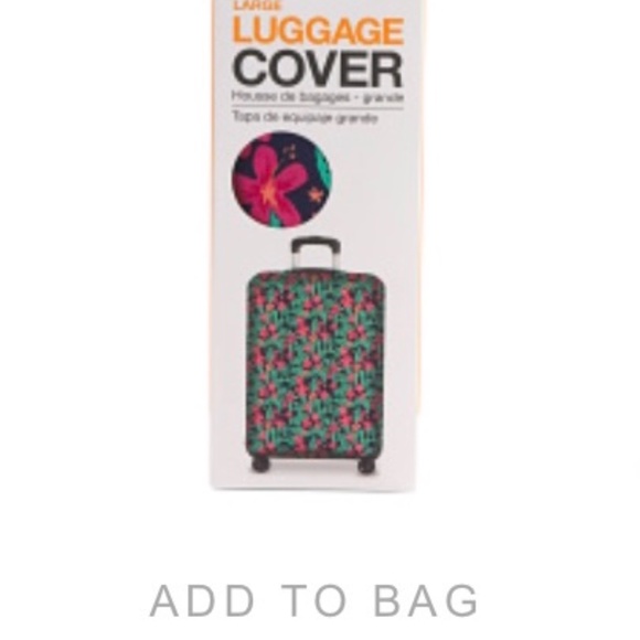 Suitcase Sleeve Protect from ugly scar, dirt . Easy On Off .Floral Pattern - Picture 4 of 5